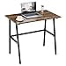 thumbnail image 3 of Alecono Small Computer Desk 35'' Study Writing Desk for Small Spaces Modern Simple Metal Frame Rustic Brown, 3 of 4