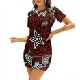 thumbnail image 1 of Persona 5 Robe Évasée Motif Royal Voleur Étoile Col Carré Robe Élégante Mode Féminine Imprimée, 1 of 5