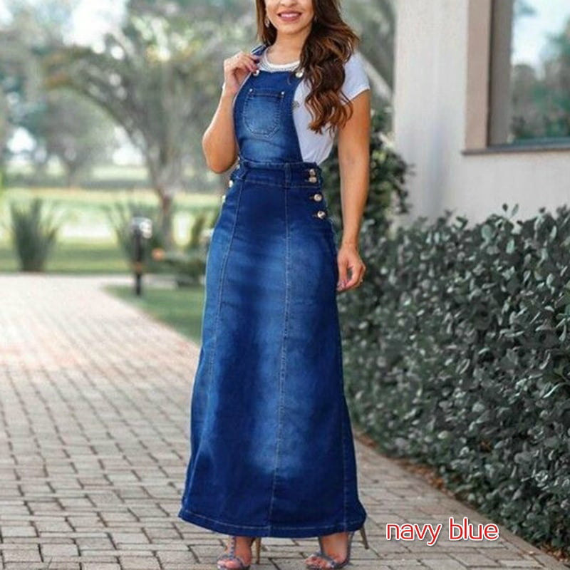 jeans dress overall