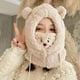thumbnail image 2 of Lindo Oso Máscara Sombrero de una pieza Invierno de las mujeres Ciclismo Cálido a prueba de viento Otoño Invierno Oso Sombrero Bufanda Bufanda de invierno Fridja nalpqowj27271, 2 of 5
