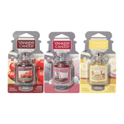 Yankee Candle Car Jar Ultimate Variety Pack, Black Cherry, Home Sweet Home, Vanilla Cupcake