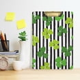 thumbnail image 6 of FMSHPON Striped Shamrock Clipboard Hardboard Wood Nursing Clip Board and Pull for Standard A4 Letter 13x9 inches, 6 of 8