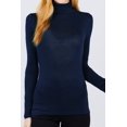 thumbnail image 2 of MOA COLLECTION Women's Rayon Spandex Turtle Neck Top Classic Long Sleeve, 2 of 3