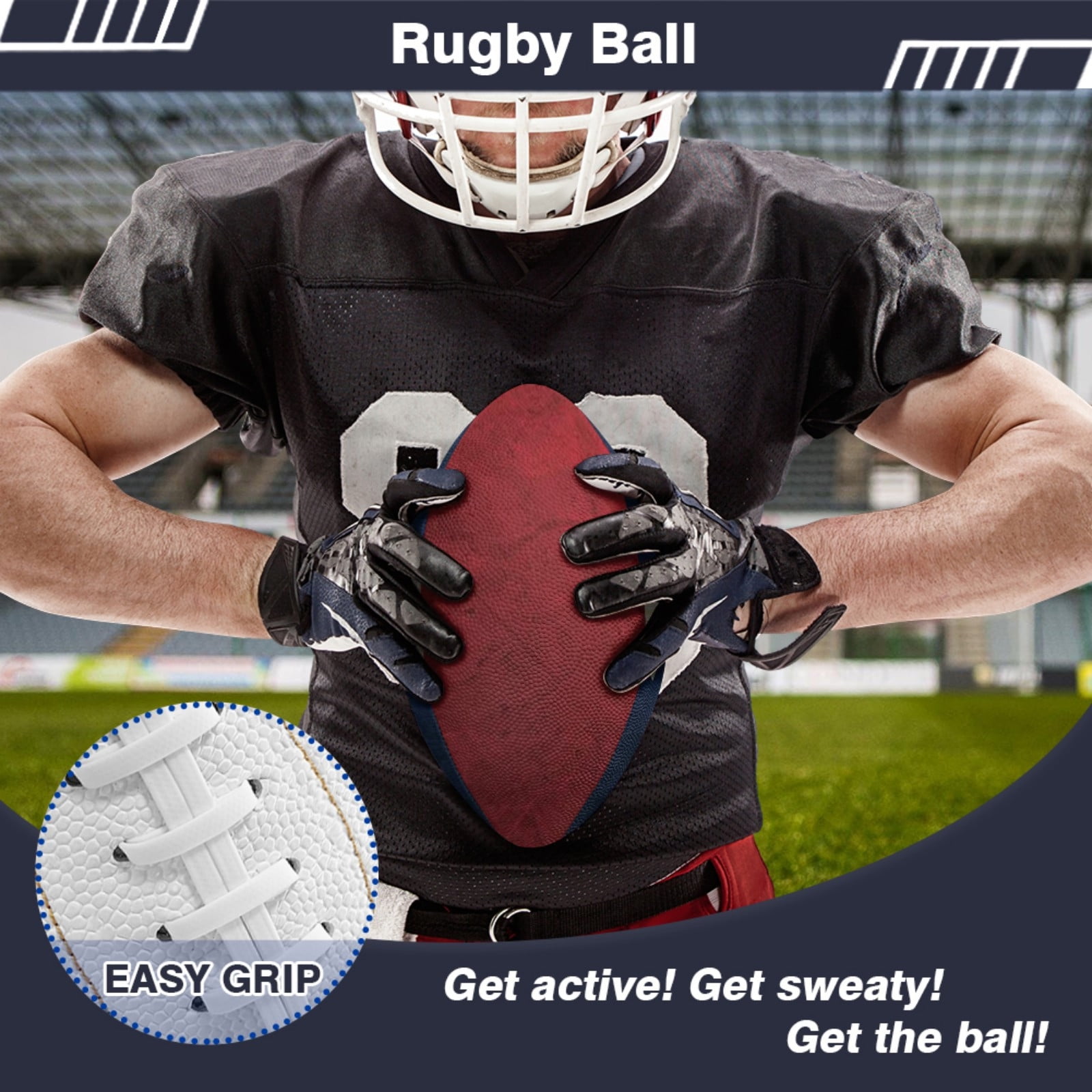 Weloille Custom Photo Training Football PU Leather Personalized Sports Gift for Fans Birthday Present