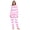White Pink Stripe, variant on Unisex Sleepwear Adult Jumpsuit for Women One Piece Pajamas Ladies Non Footed Union Suit Pajamas