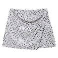 thumbnail image 4 of Elegant Beaded Festival Mini Skirt, Sparkly High Waisted Stretchy Bodycon, Shimmering Bow Front Party Ready Night Out Clubwear, 4 of 5