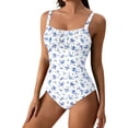 thumbnail image 1 of PMVFHDE Pièce Maillot de Bain pour Femmes Maillot Confortable Blanc,P, 1 of 5
