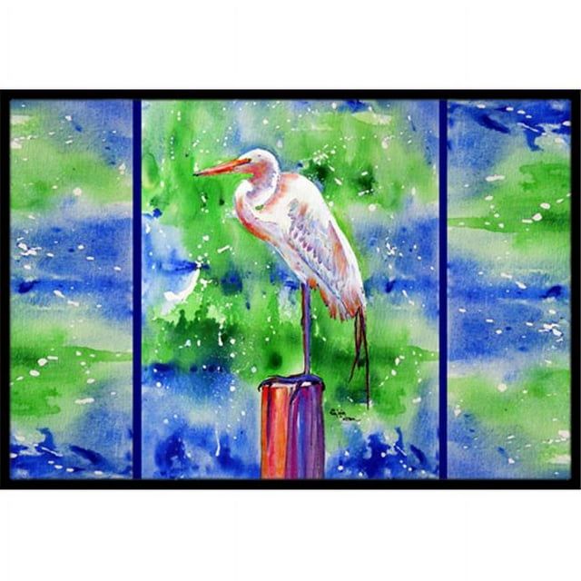 Carolines Treasures 8358MAT 18 x 27 In. Egret Indoor or Outdoor Mat
