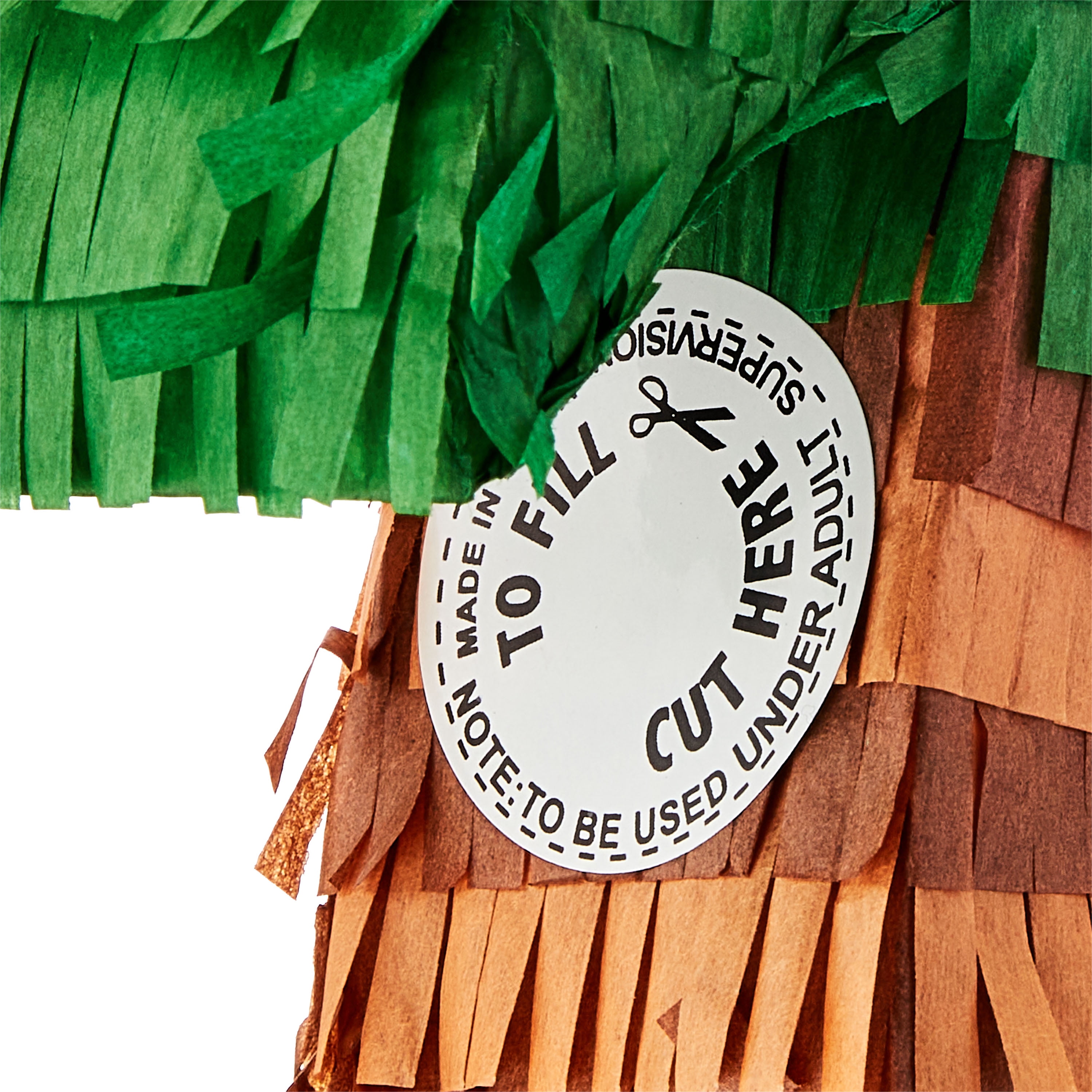 Mini Green/Brown Palm Tree Party Pinata, 6" x 7.5", by Way To Celebrate
