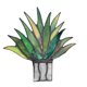 thumbnail image 2 of Naiovety 1x Mini acrílico Aloe planta en maceta decoración jardín adorno DIY decoración clásica Decoración, 2 of 6