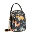 thumbnail image 7 of FORMRS Crossbody Bag for Women Quilted Travel Shoulder Cell Phone Purse with Chain Strap Handbag, Orange Dinosaur, 7 of 7