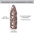 thumbnail image 6 of HELLHERO Ironing Board Cover Replacement Accessories Elastic Edge Easy to Install Leopard Print Brown Ironing Board Dust-Proof Cover for Table Top, 6 of 6