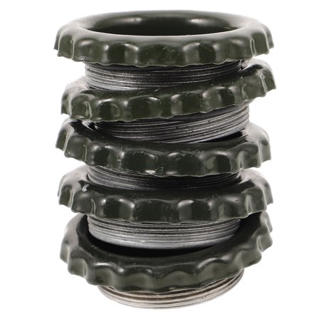 Hemoton 5pcs Gallon Drum Bung Cover Metal Bung Plug Drum Cover Sealing Cap Oil Drums Caps Chemical Cover for Industrial Use