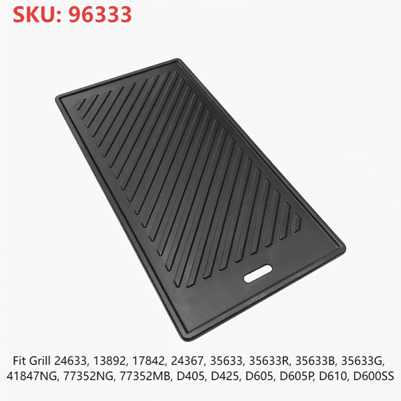 Monument 17.7-in x 9.45-in Cast iron Non-Stick Griddle