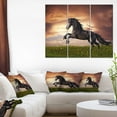thumbnail image 3 of Design Art Galop De Cheval Frison Art Sur Toile, 3 of 3