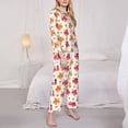 thumbnail image 3 of KLL octopuses Print Women's Long Sleeve Pajamas with Pants Sleepwear Loungewear 2 Set-XX-Large, 3 of 7