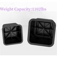 thumbnail image 4 of Bed Risers for Furniture Table Sofa Chair Room 8 Pack Black Plastic 0.1 lb Storage Space Stackable, 4 of 10