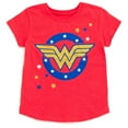 thumbnail image 4 of DC Comics Justice League Wonder Woman Supergirl Batgirl Little Girls 3 Pack T-Shirts Little Kid to Big Kid, 4 of 5