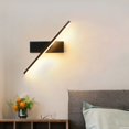 thumbnail image 1 of ER Lámpara de pared para cabecera de dormitorio, ángulo de luz giratorio de 330 °, candelabro de pared LED interior ajustable, accesorio de luz de aluminio Simple AC110/220V brillar Electrónica, 1 of 5