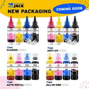 Printers Jack 400ml Sublimation Ink for Epson C88+ Inkjet Printers Heat Press Transfer on Mugs, Plates, Sheets, Polyester Shirts, Cases, 3-Layer