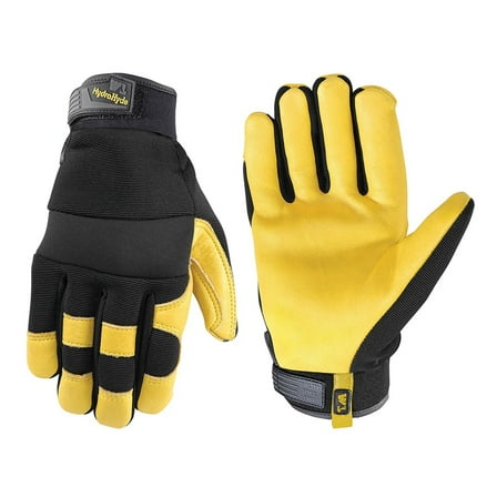 Wells Lamont Men's HydraHyde Leather Work Gloves, 3 Pair (X-Large)