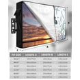 thumbnail image 7 of Outdoor TV Cover 40 to 43 Inch Weatherproof, Blue Coastal Nautical Ocean Waterproof TV Screen Protector for Outside Decor with Zipper and Pocket 40"L x 25"H , Sea Turtle Coral, 7 of 7