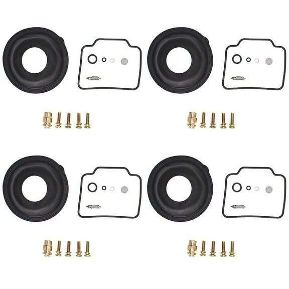 4x Carburetor repair rebuild kit Diaphragm FOR SUZUKI GSX1100F 1988-1993 KATANA