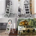 thumbnail image 7 of MMIZTFC Step Ladder 4 Step 330lb Capacity, Steel Folding Portable Step Stool Wide Anti-Slip Household Office Use, 7 of 7