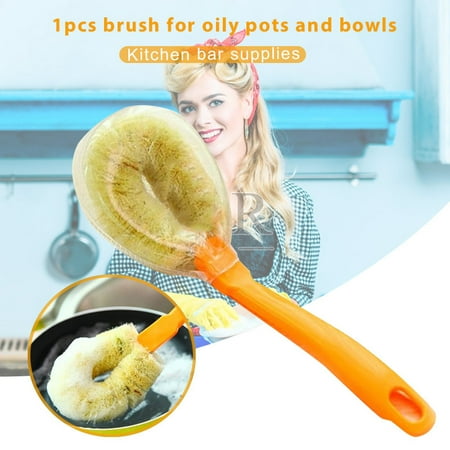

Scrub Brush Cleaning Dishes Brush with Durable Bristles Portable for Kitchen Pot Pans New