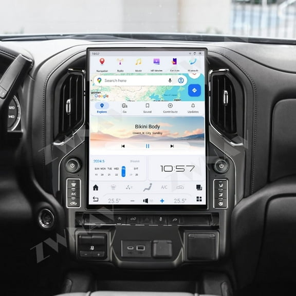 15.6" Screen for GMC Sierra Chevrolet Silverado 2019-2023 Car gps navi Multimedia Radio Player Android head Unit