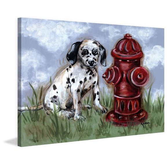 "Spot" Painting Print on Wrapped Canvas