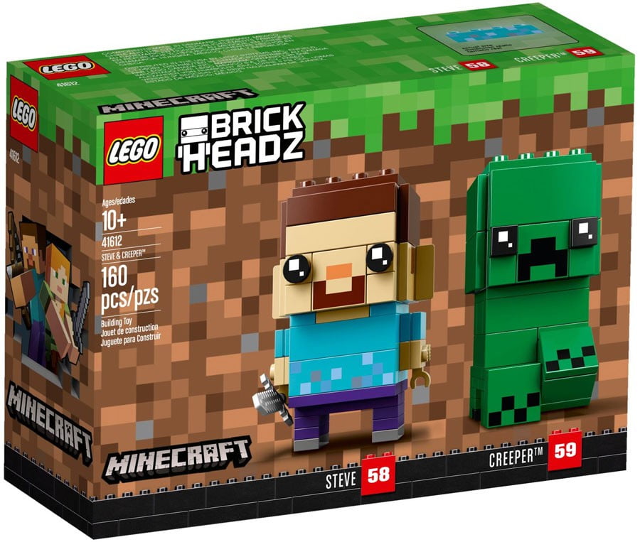 Minecraft Brick Headz Steve & Creeper Set LEGO 41612