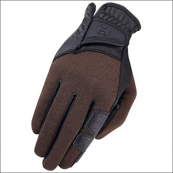 11 Size Heritage X-Country Glove Horse Riding Leather Stretchable Black Brown