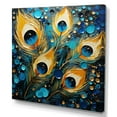 thumbnail image 2 of Designart "Pop Art Feathers Of The Peacock" Animals Peacock Canvas Prints, 2 of 7