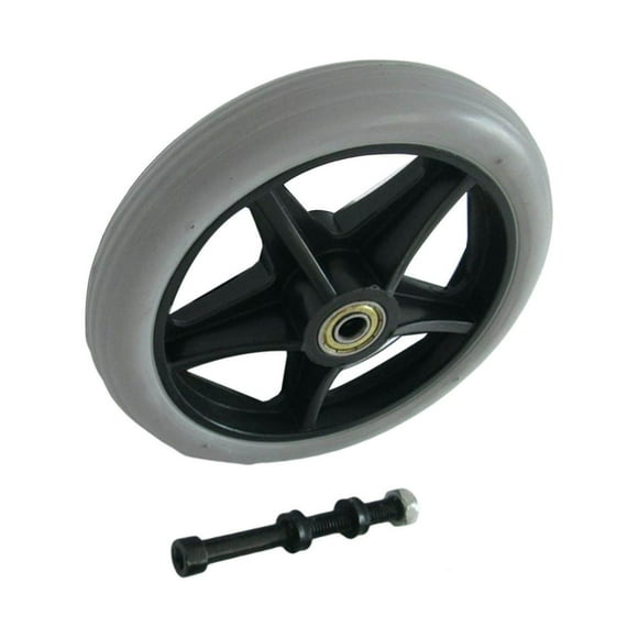 Heavy Duty 6" PVC Wheelchair Front Wheel Smooth for tray tool Front Rollator Accessories
