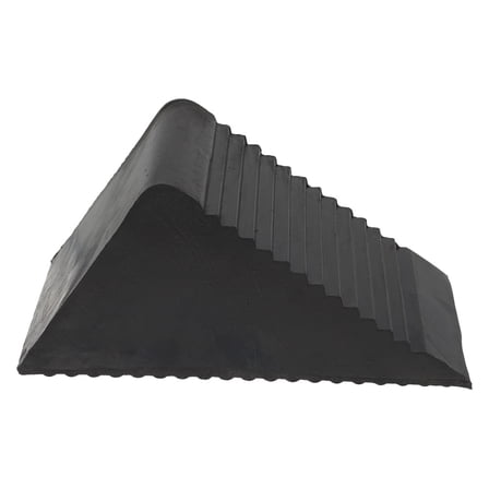 DRAFIDEEP Black Heavy-Duty Rubber Wheel Chock for Cars with Stable Anti- for Secure Parking