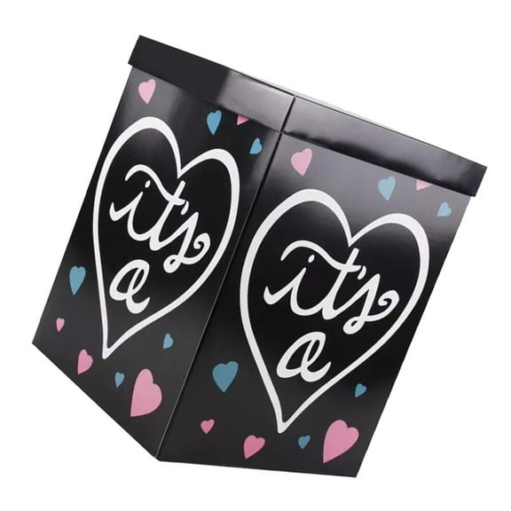 Raindrops Gender Reveal Box Decoration Childrens Birthday 2Pcs 15.72x11.79x11.79in