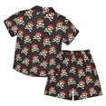 thumbnail image 3 of RUTAYY Boys 2 Piece Holiday Outfit Short Sleeve Button Down Tops Elastic Waist Shorts Kids Daily Playwear Black, 3 of 3