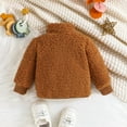 thumbnail image 6 of Zshosam Girls Bomber Jacket Casual Coat Zip Up Outerwear with Pockets(Brown,12-18 Months), 6 of 6