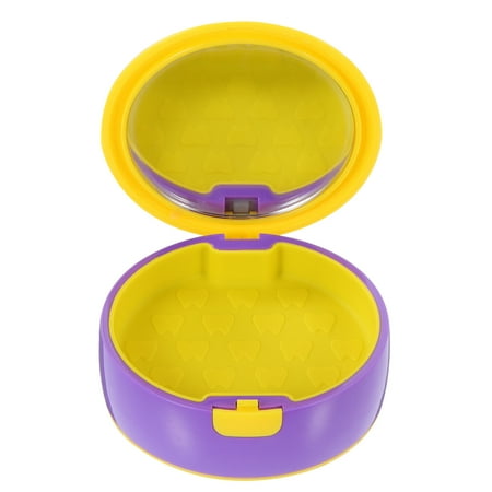 

Invisible Brace Storage Case Portable Tooth Socket Box Mouth Guard Container