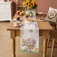 thumbnail image 2 of Easter Bunny Table Runner 72 Inches Long Farmhouse Dress Scarves, Spring Easter Eggs Floral Burlap Rustic Dining Tablerunner for Coffee Table/Kitchen Island/Party Décor, 13" x 72", 2 of 8