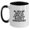 White/Black, variant on Funny Sonographer Gifts from Friends for Graduation Unique Two Tone Coffee Mugs - All Men Are Created Equal But The Coolest Become A Sonographer