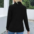 thumbnail image 4 of Waffle Knit Sweater for Women Casual Turtleneck Long Sleeve Pullover Knit Sweater Lightweight Fashion Loose Fit Holiday Jumper Shirts with Pockets, 4 of 7