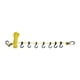thumbnail image 1 of Tendedero portátil para exteriores, cuerda reflectante para colgar ropa Amarillo reflectante, 1 of 9