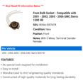 thumbnail image 2 of Front Bulb Socket - Compatible with 2001 - 2003, 2005 - 2006 GMC Sierra 1500 HD - Dorman, 2 of 2