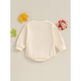thumbnail image 4 of Liacowi Baby Girls Boys Thanksgiving Bodysuits Infant Long Sleeve Crew Neck Pie Turkey Print Romper Onesie 6M 12M 18M 24M Newborn Spring Fall Christmas Clothes, 4 of 8