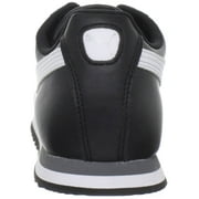 Big Kids Puma Roma Basic JR Black-White-Puma Silver (354259 01) - 4.5