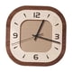thumbnail image 2 of Reloj de pared con adorno de pared, silencioso, con marco de madera, para colgar en la cocina y el comedor. Cuadrado, 2 of 9