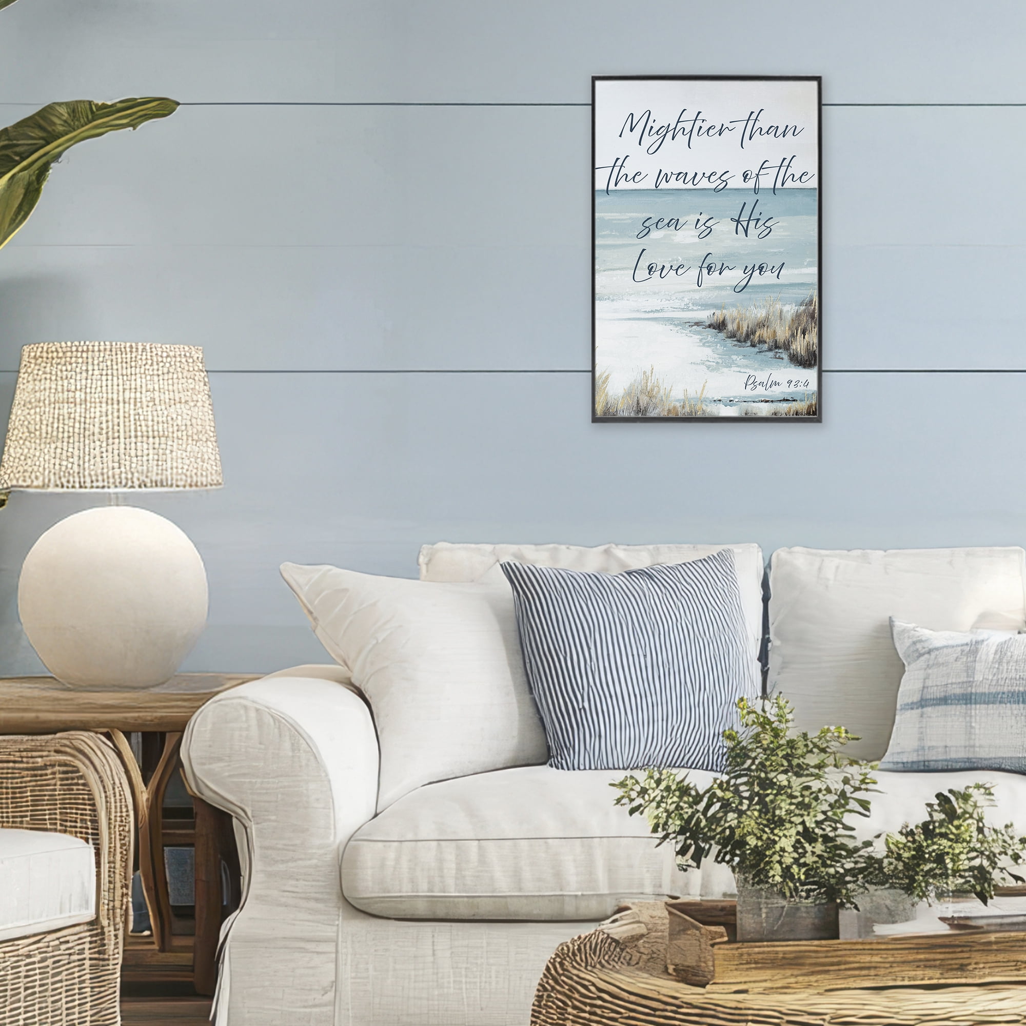 Stupell Industries Mightier Than The Waves Black Framed Giclee Art, design by Patricia Pinto