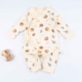 thumbnail image 2 of TAGOLD Toddler Girls Boys Summer Blouses Tops,Baby Spring Baby Boy And Girl Newborn Long Sleeve Jumpsuit Cotton Baby, 2 of 3